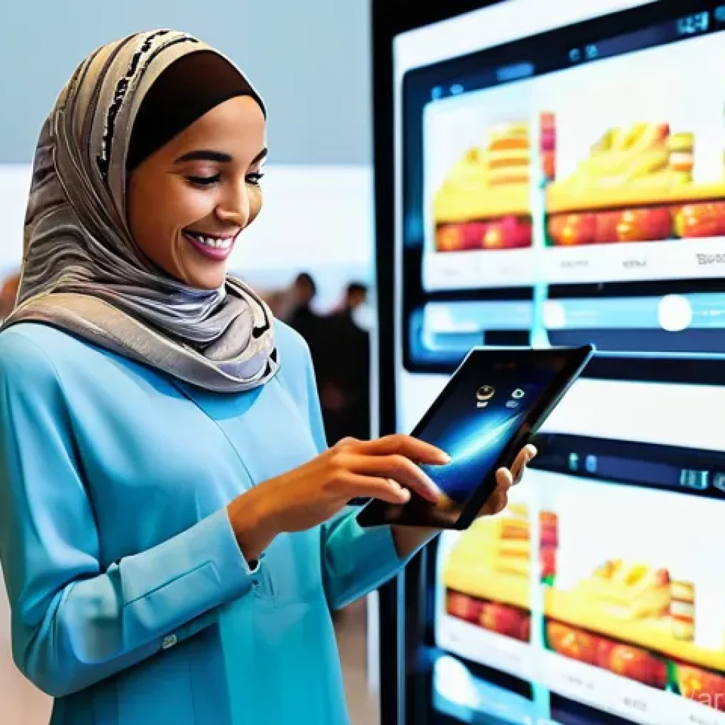 데이터 레이크 아키텍처의 활용 사례 분석 - **Prompt 1: Personalized Shopping Experience in a Modern Middle Eastern City**
    "A bustling, vibr...
