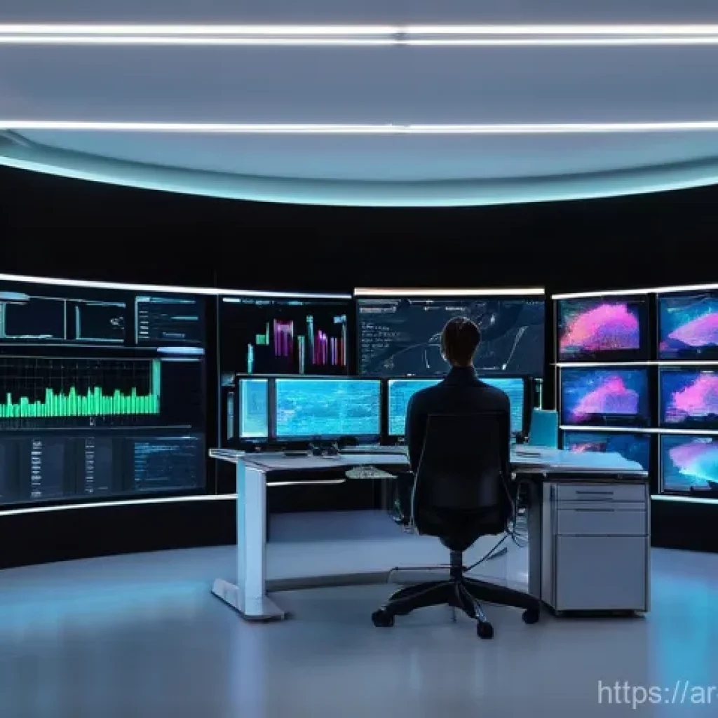 데이터 레이크 아키텍처의 벤치마킹 방법 - **Prompt:** A highly detailed, futuristic data analytics control room. In the center, a large, holog...