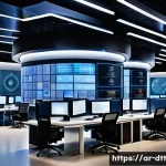 Home 21 데이터 레이크에서의 사용자 접근 제어 방법 - A modern data control center with diverse professionals of Middle Eastern descent collaborating arou...