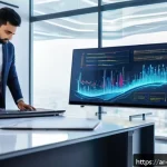 Home 20 데이터 레이크 플랫폼 선택 시 고려사항 - A modern Arabic office environment showcasing a diverse team of Middle Eastern data engineers and an...