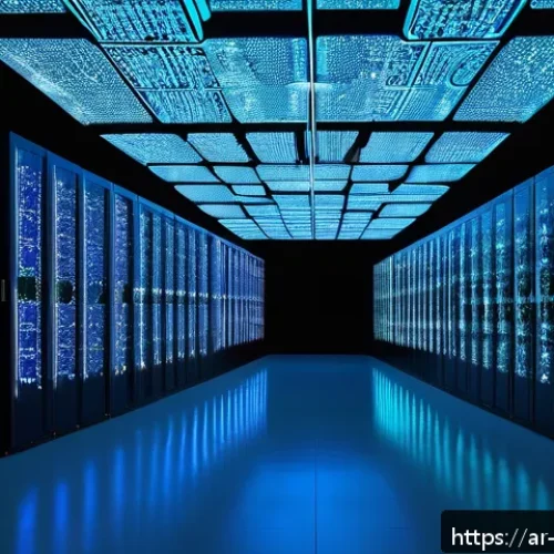 Home 30 데이터 레이크 아키텍처에서의 장애 예방 및 복구 - A high-tech distributed data storage center in the Middle East, showing multiple interconnected data...