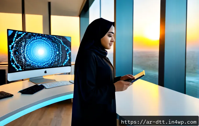 데이터 레이크 설계에서의 기술 스택 선택 - Photorealistic modern data engineering workspace in a Gulf-region technology office, Arab female dat...